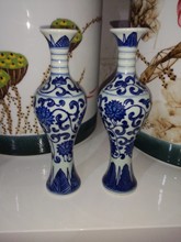 景德镇陶瓷器仿古青花瓷花瓶大号落地中式家居客厅插花装饰品摆件