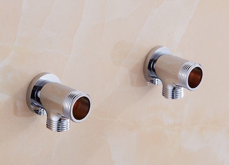 铜淋浴花洒铜接头 明管4分转6分接头明装座 暗装转明装龙头配件