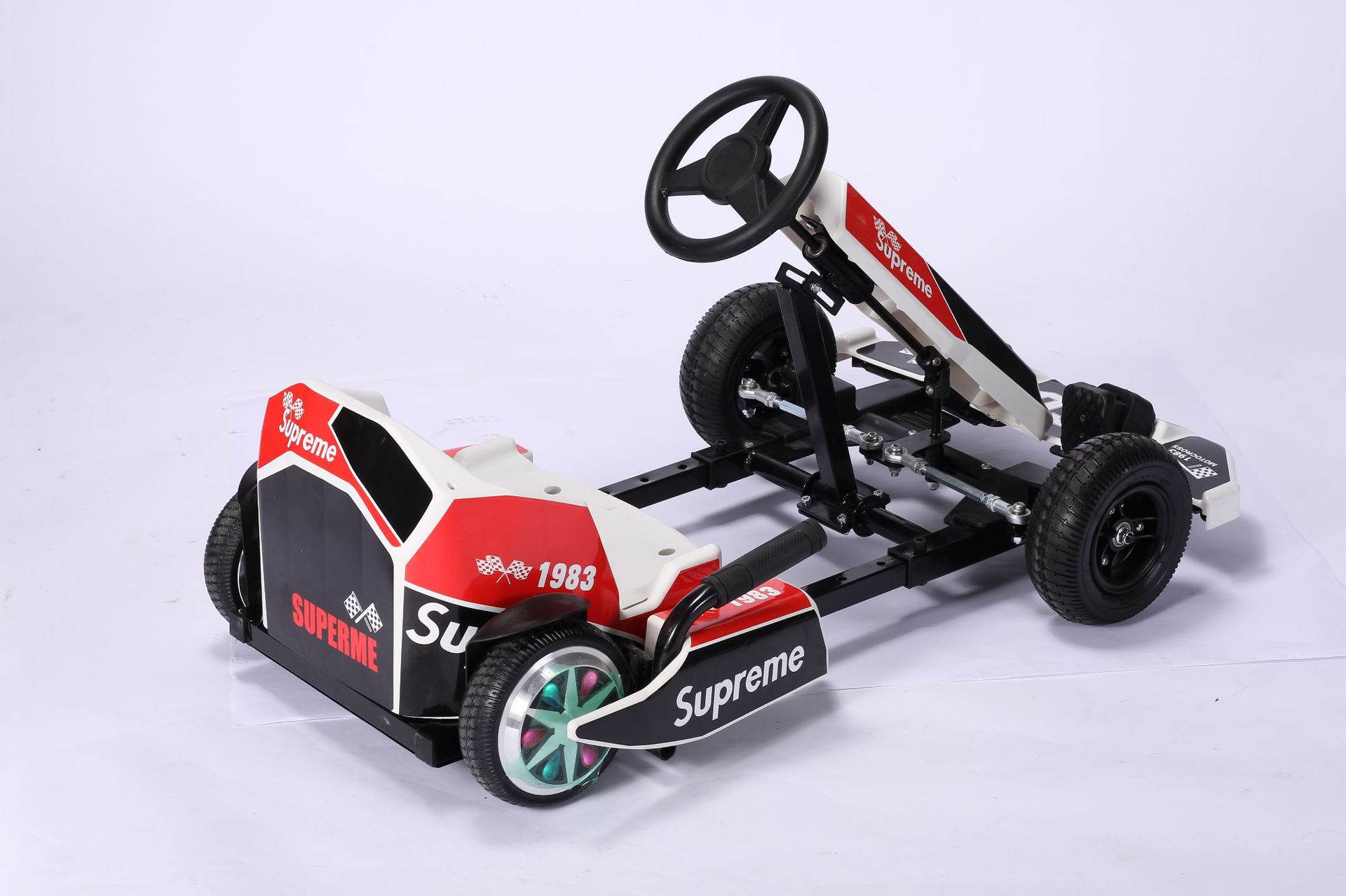 酷贝比迷你卡丁车极速轿跑三速蓝牙diy贴纸前进后退手刹漂移车_金华市