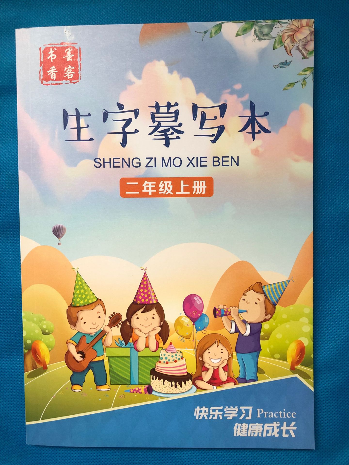 书香墨客人教版二年级上下册生字摹写本课本同步部编人教版练字帖