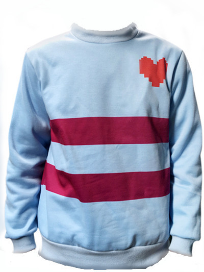 2019外贸 传说之下 动漫周边游戏undertale骷髅sans 加绒拉链卫衣