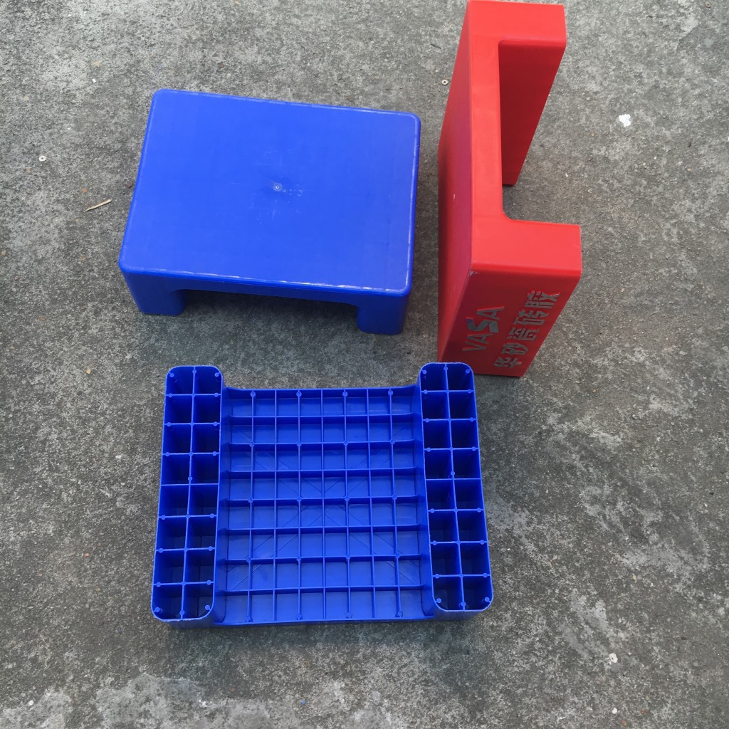 瓷砖托盘450*350*140mm加厚平面塑胶瓷砖卡板 蓝色胶垫板