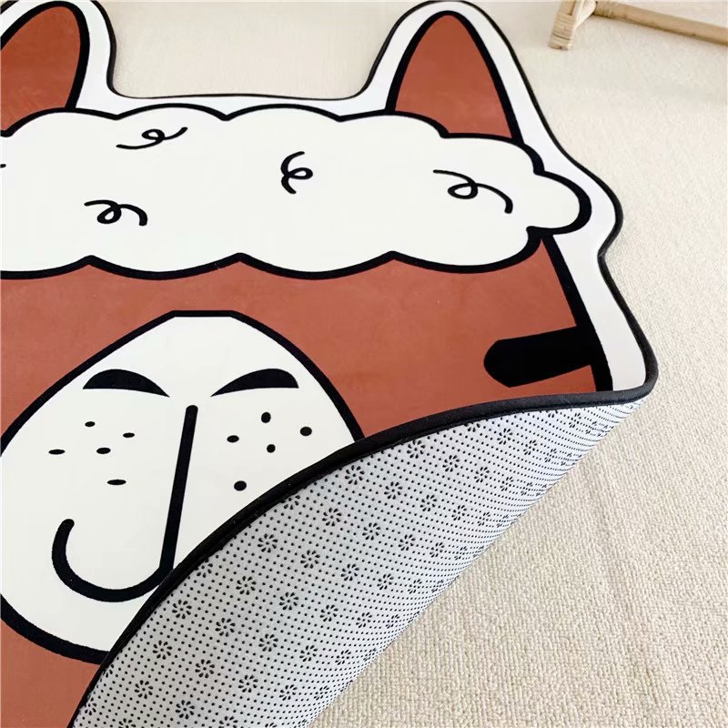 可爱卡通ins芝麻街饼干怪艾摩地垫 厨房小门儿童房垫地毯床边脚垫