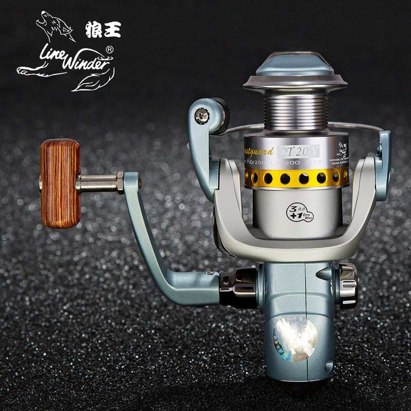 0成交37个狼王渔轮ss纺车轮鱼轮全金属路亚轮远投轮海竿轮正品鱼线轮