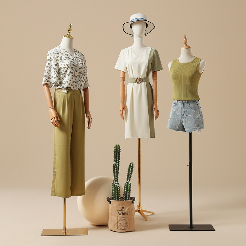 模特服装女韩版橱窗模特道具女高档半身人台服装店假人婚纱模特架