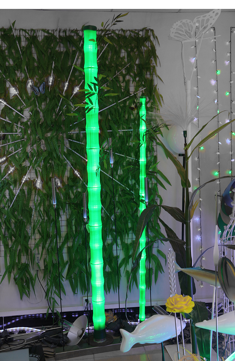 led仿真竹子灯竹筒灯亚克力竹子灯公园户外低压防水景观灯草坪灯