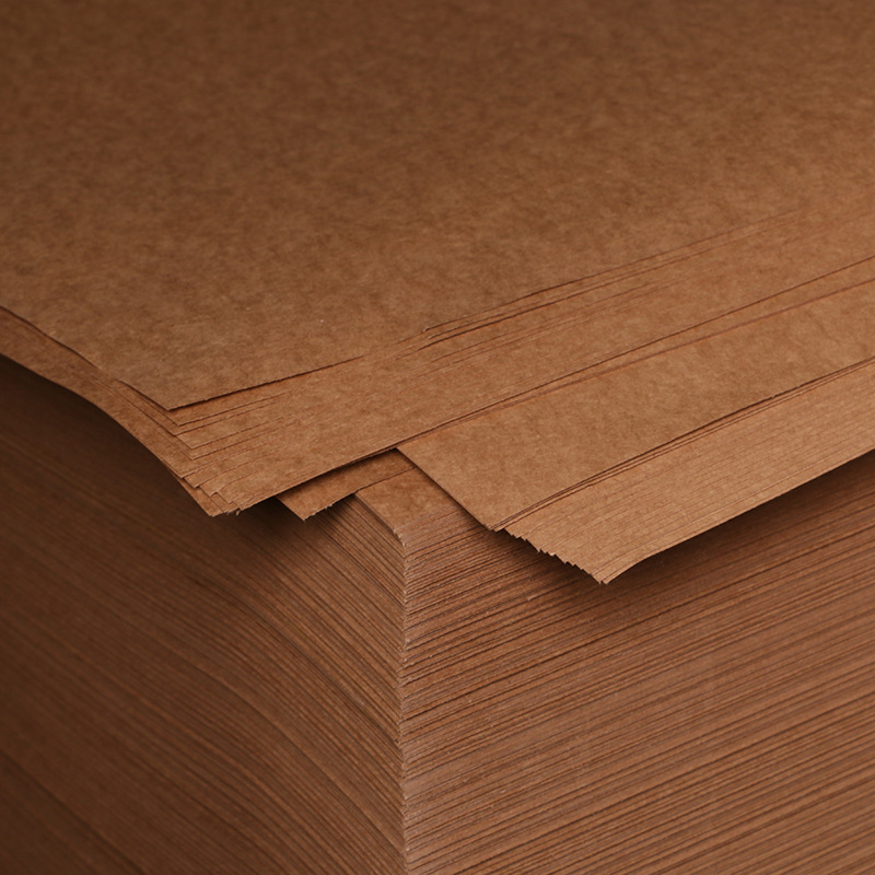 牛卡纸批发 包装纸打包纸牛皮纸 可logo印刷200克 可特规任意分切-阿