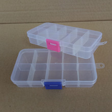 小号10格透明PP塑料盒可拆分类注塑盒零件盒元器件包装收纳盒批发