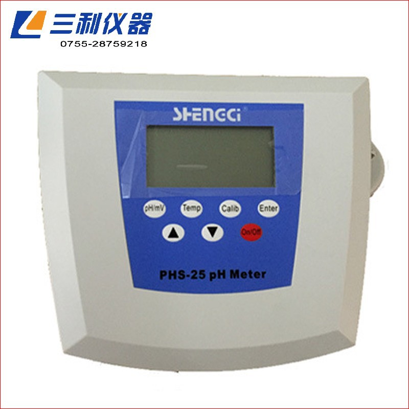 phs-25ph计酸度计 手动温度补偿 深圳实验室ph计酸度计