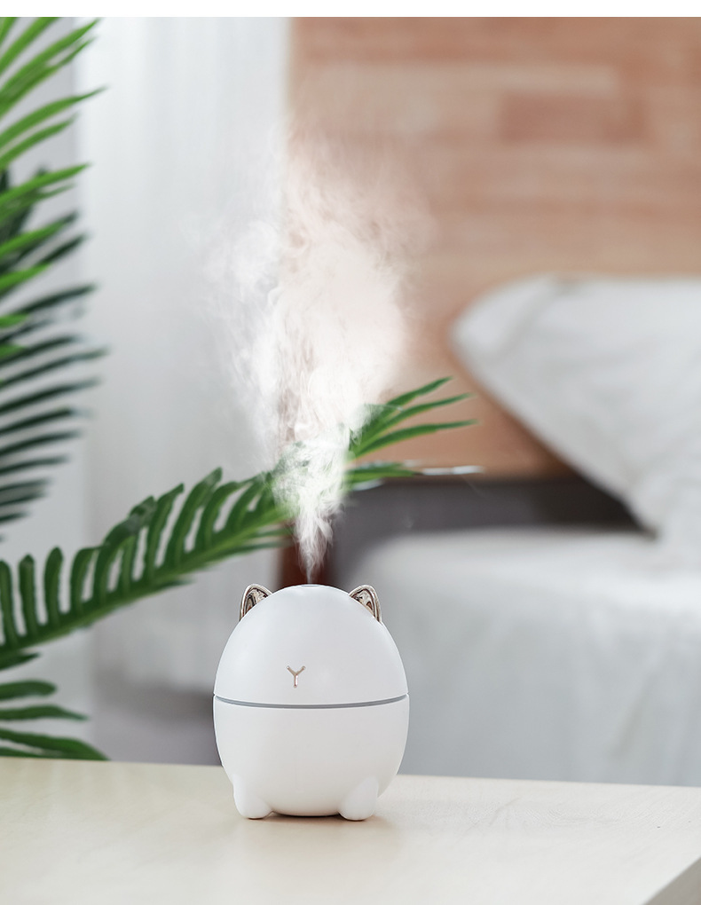 嘟嘟猫加湿器家用萌宠型办公室迷你usb加湿器便携静音车载雾化器