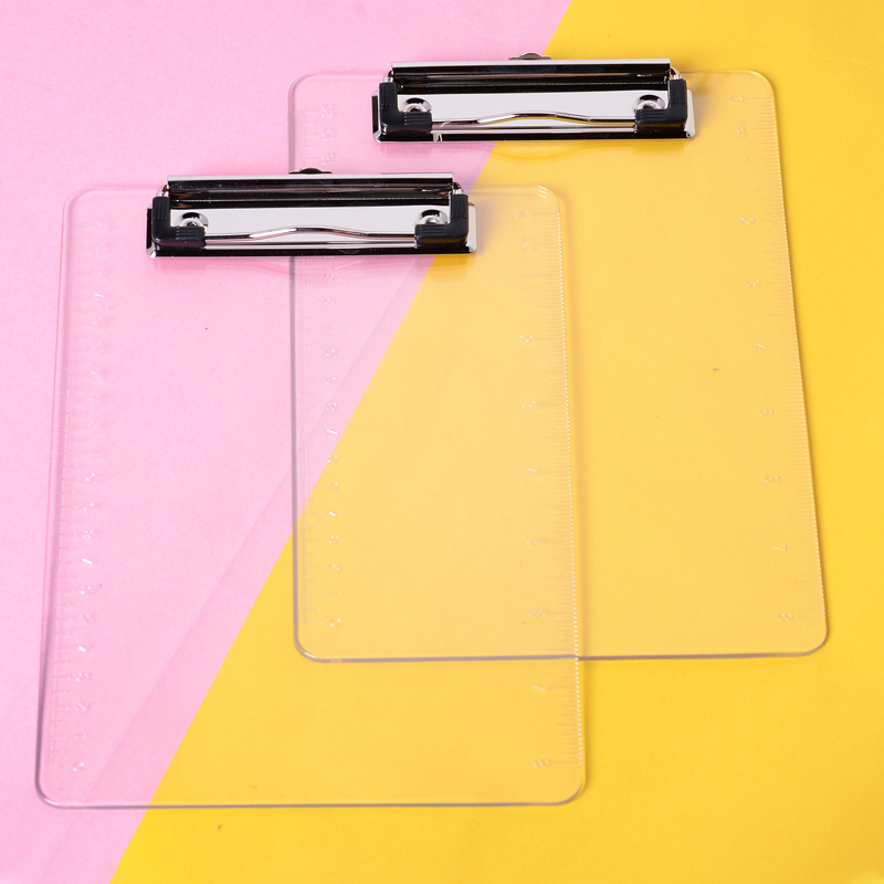 文件夹板a5板夹书写夹板文具写字板夹板垫板透明板夹子学生试卷a5
