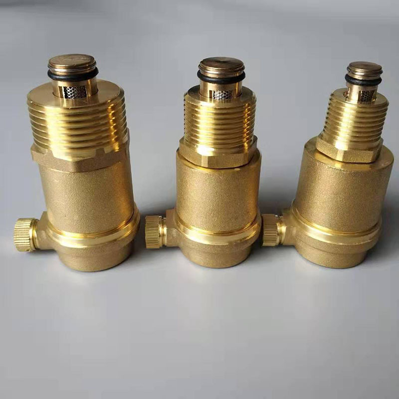 苏明 国标放风阀 暖气管道放气阀空调泄气阀dn25 黄铜自动排气阀