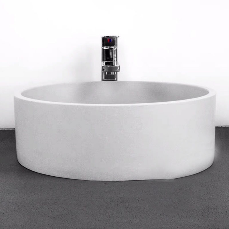 北欧简约水泥洗脸池硅胶模具 自制香薰石膏洗脸盆洗手盆硅胶模具