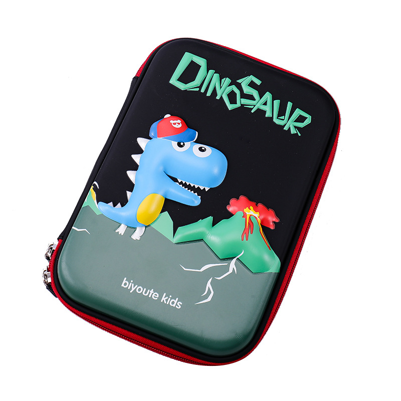 Training School Gift 3d 3d Dinosaur Large Capacity Pencil Case Unicorn Children's Pencil Case Stationery Box Wholesale