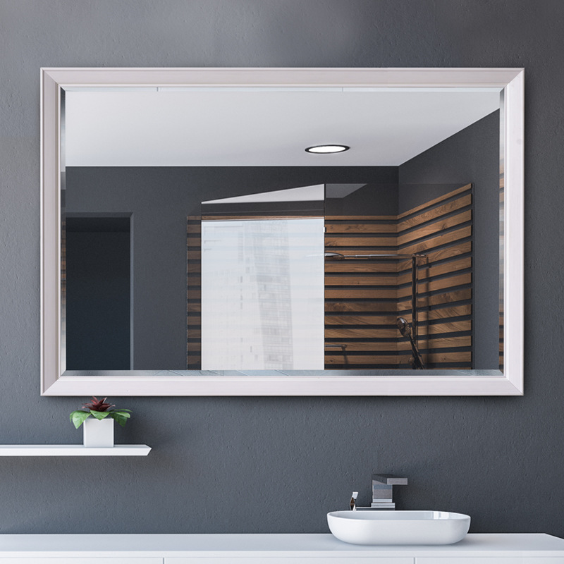 众想简约浴室镜壁挂卫生间镜子洗手间台盆镜卫浴装饰镜厕所镜厂家