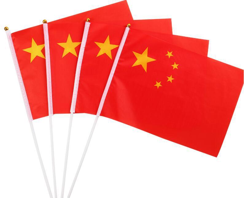 厂家直销8号国旗小旗杆 手举旗杆 pp塑料小旗杆