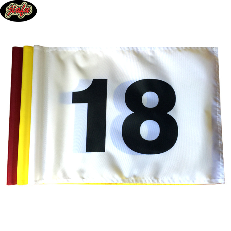 高尔夫数字旗面球会比赛果岭旗套管缝管旗子