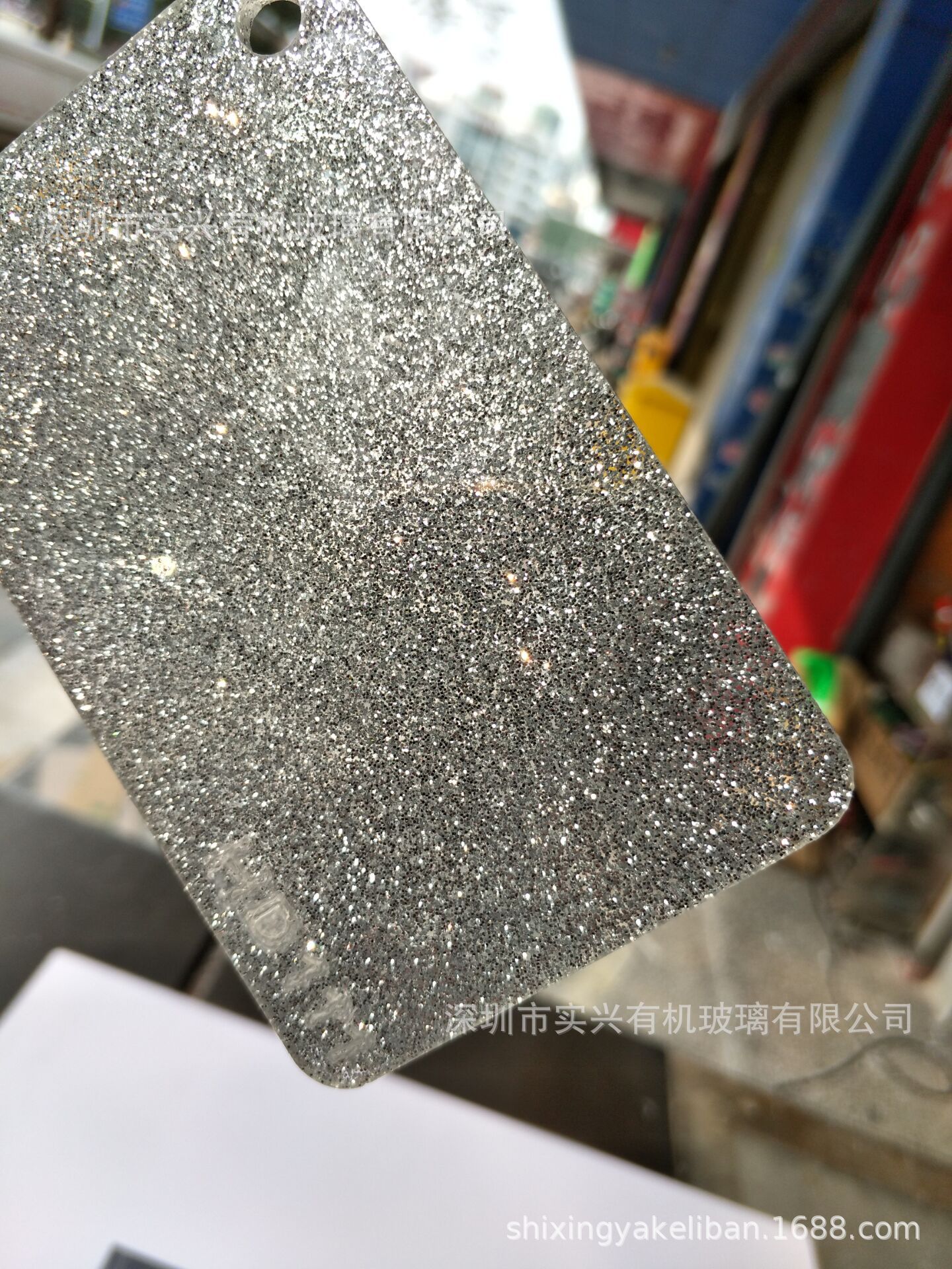 亚克力金葱板银色金葱亚克力板亚克力板闪光板葱粉亚克力板厂家