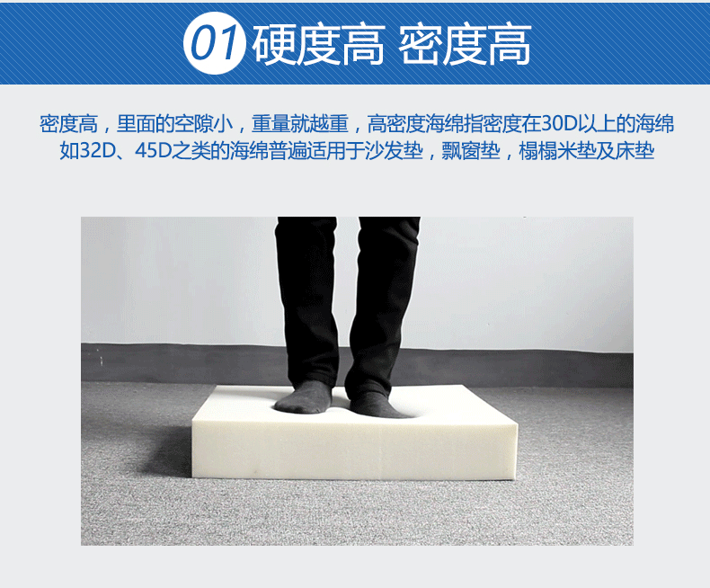 供应家具厂软包沙发填充海绵 高密度海绵沙发床垫 桌椅海绵垫片