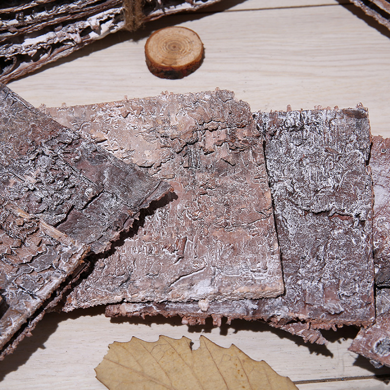 手工diy桦树皮 木制工艺品家居装饰拍摄道具 田园风摆件