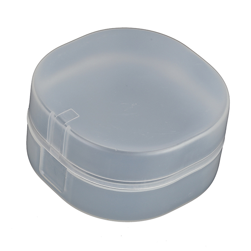 磨砂圆形塑料盒小盒子收纳盒数码产品耳机数据线圆盒小号7036