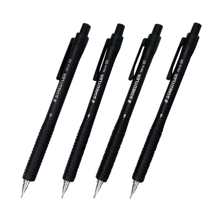 德国施德楼staedtler自动铅笔92515黑杆自动铅笔学生书写笔
