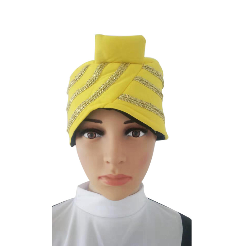阿拉伯女士帽 花边手工精编阿拉伯女郎帽子 舞会派对帽子
