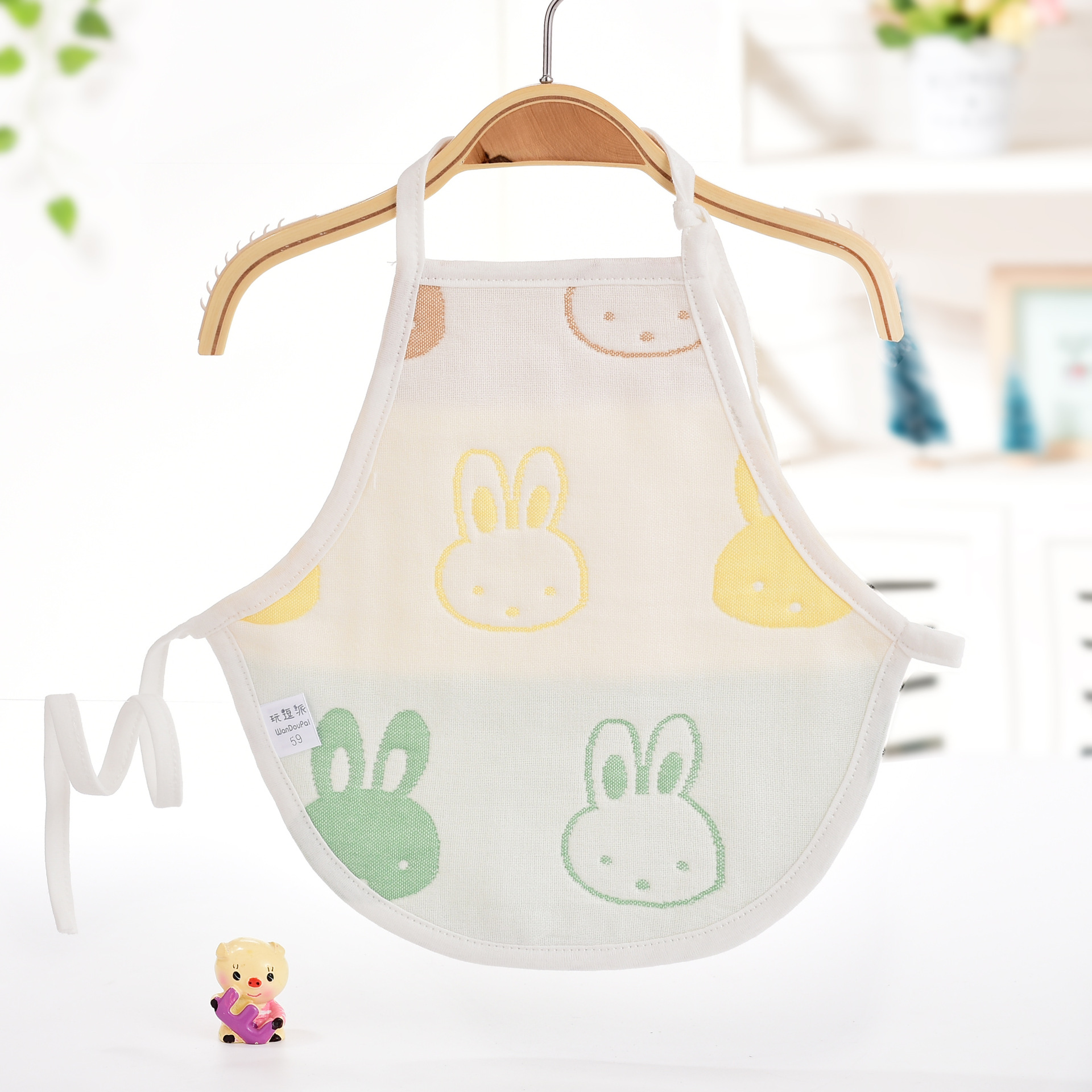 婴儿纱布肚兜夏季新生儿六层圆肚兜纯棉宝宝护胸肚围脐带清仓处理