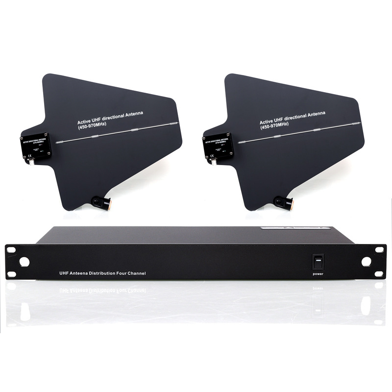 无线话筒信号天线放大器增强500米接收距离工程舞台信号接收器