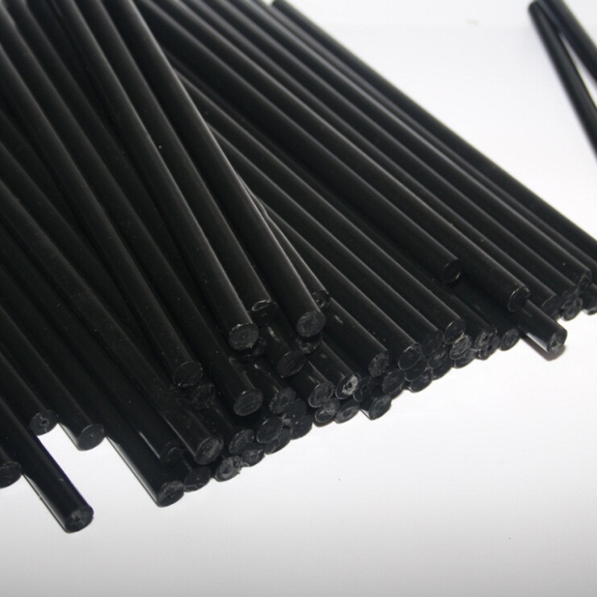 黑色热熔胶棒7mm-11mm黑色透明胶条胶枪黑色接发专用胶棒