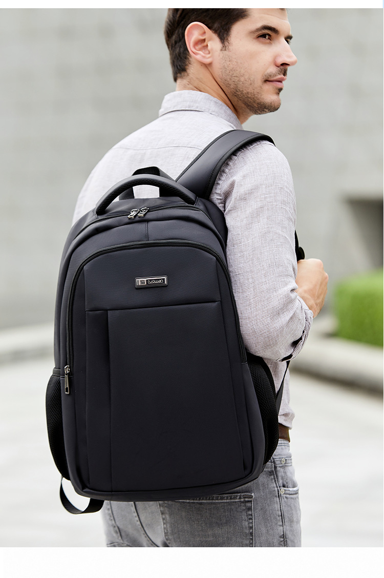 拓王跨境专供商务双肩包男士出差电脑包简约休闲旅行礼品男包定制