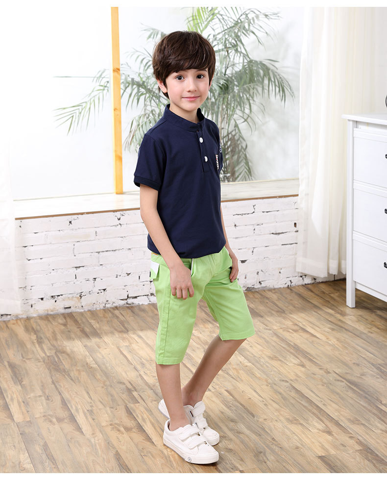男童装小男孩短裤儿童2020新款韩版夏装男孩帅气工装五分裤沙滩裤