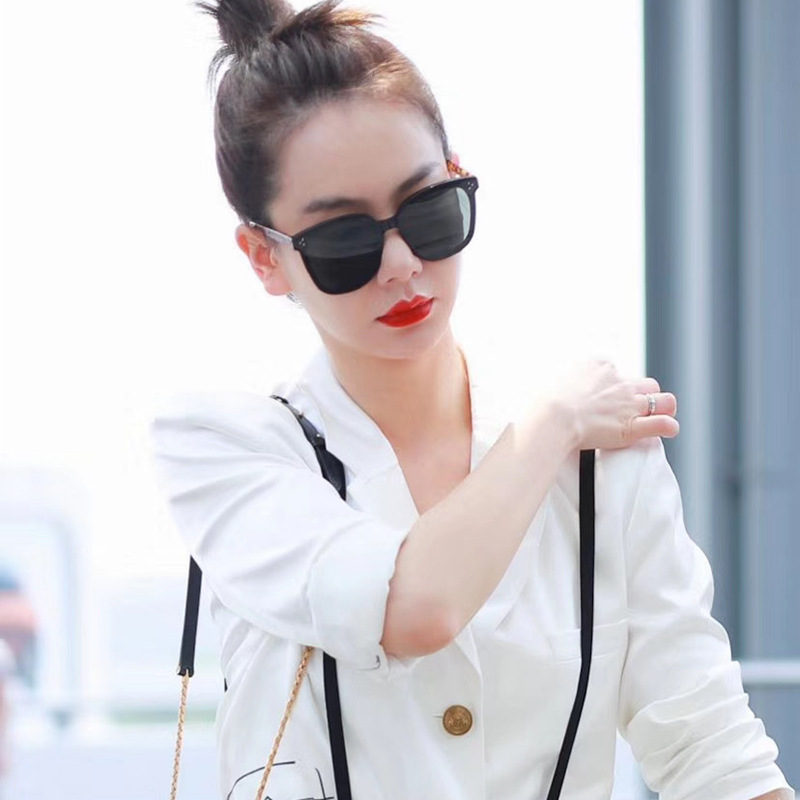 dreamer戚薇gm同款v牌墨镜潮女3161米钉韩版网红太阳镜sunglasses