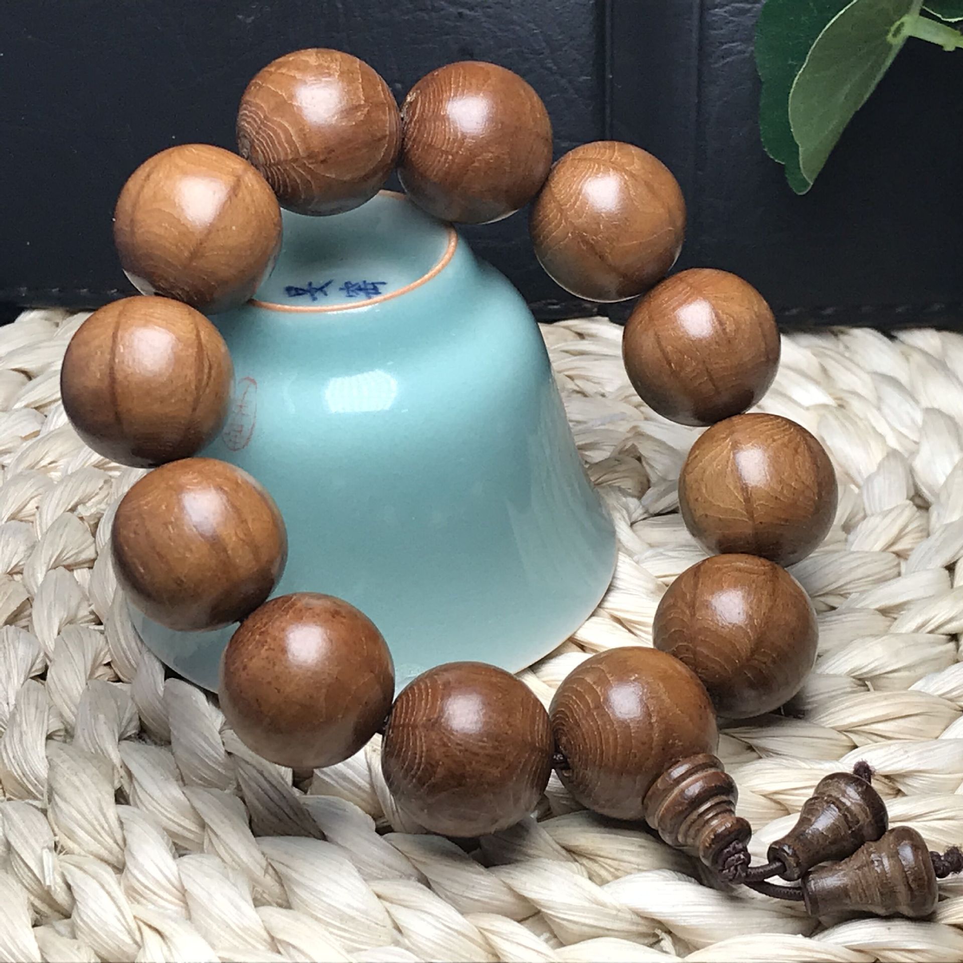 0文玩手串 降龙木藏式佛珠手链念珠工艺品