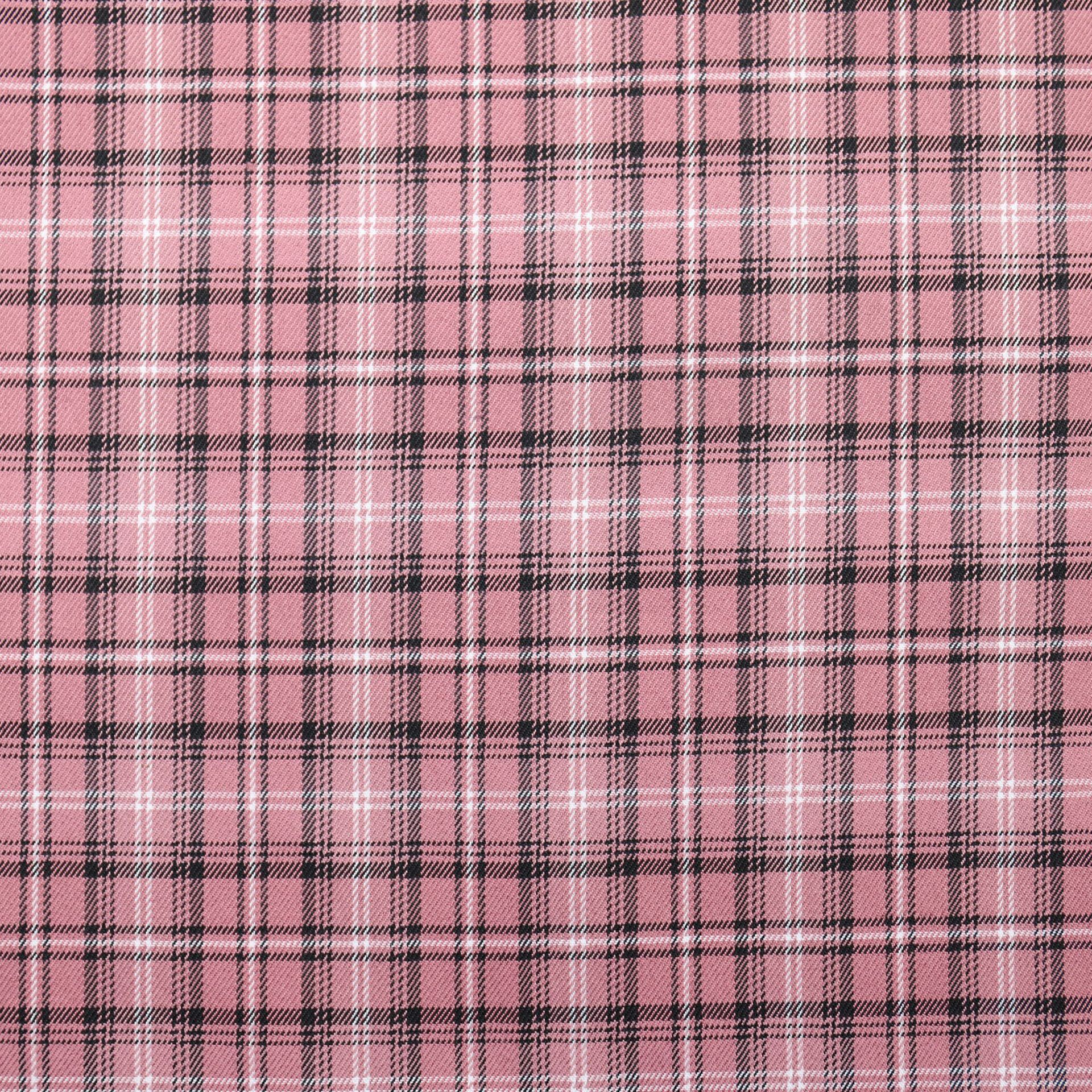 tr弹力色织斜纹格子布jk制服百褶短裙时装休闲外套装饰布面料现货