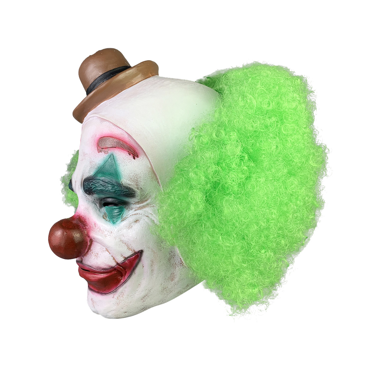 2019电影杰克小丑带帽面具joker小丑前世万圣节电影乳胶面具现货