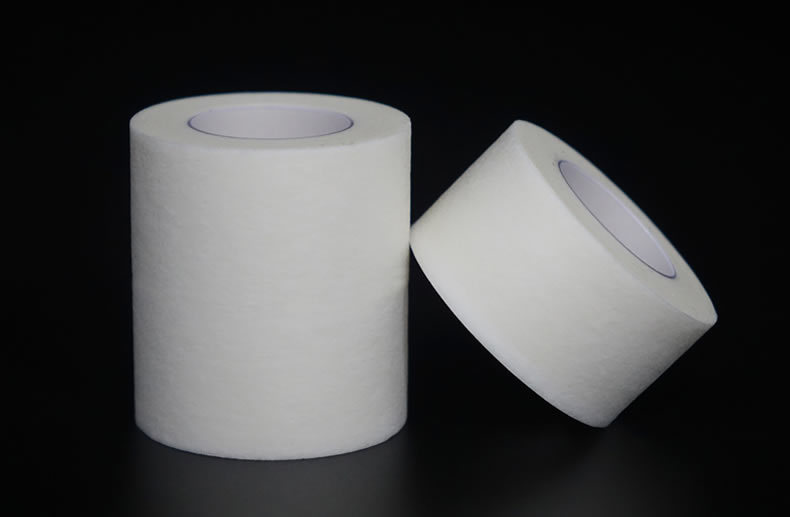 医用进口白色无纺布纸胶带打点滴输液易撕胶带进口棉材质定做oem