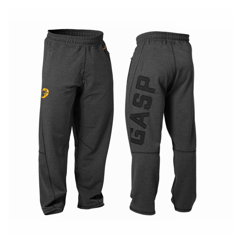 gasp新款秋季健美健身肌肉魔兽宽松大码运动训练绣花弹力长裤