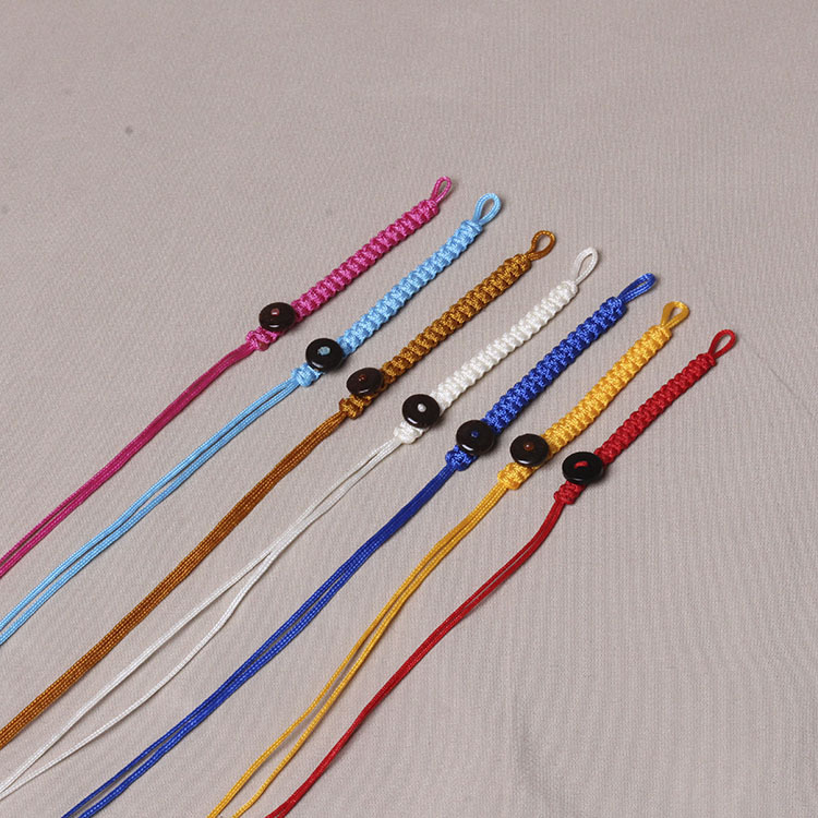 72号玉线手工编织饰品配件开口活动平结扣钥匙圈车挂饰品连接批发