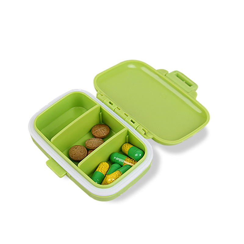 便携式随身小药盒子分装迷你旅行药品箱防潮密封薬盒储物赠品定制