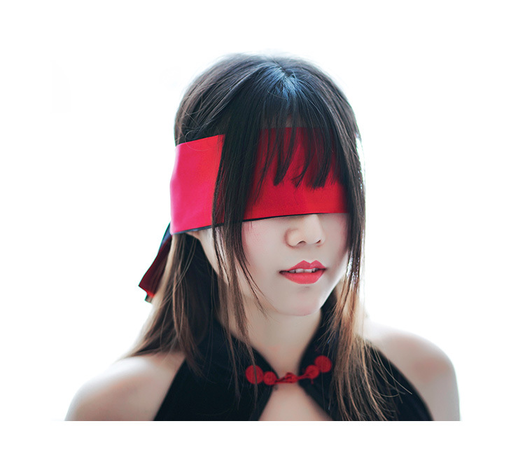 二次元绸带眼罩成人情趣配饰遮光眼罩色丁布可以作绑带腰带pj0450