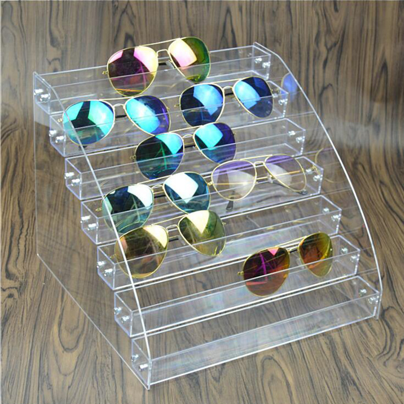 Acrylic Glasses Display Rack Transparent Sunglasses Display Myopia Glasses Bracket Eye Props Display Stand