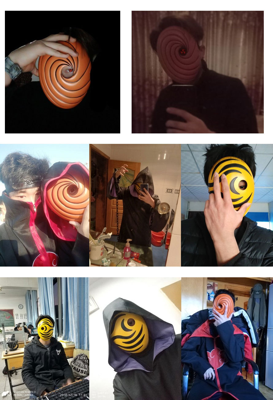 动漫阿飞火影面具宇智波带土忍者火影树脂面具cos动漫演出道具