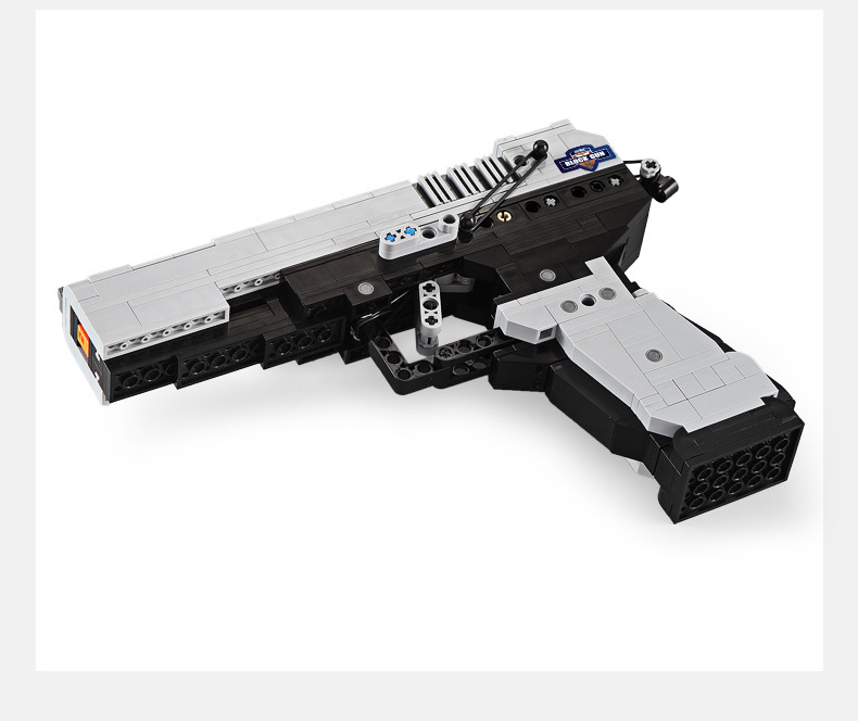 双鹰c81007积木枪模型绝地求生沙漠之鹰吃鸡男孩兼容乐高玩具拼装