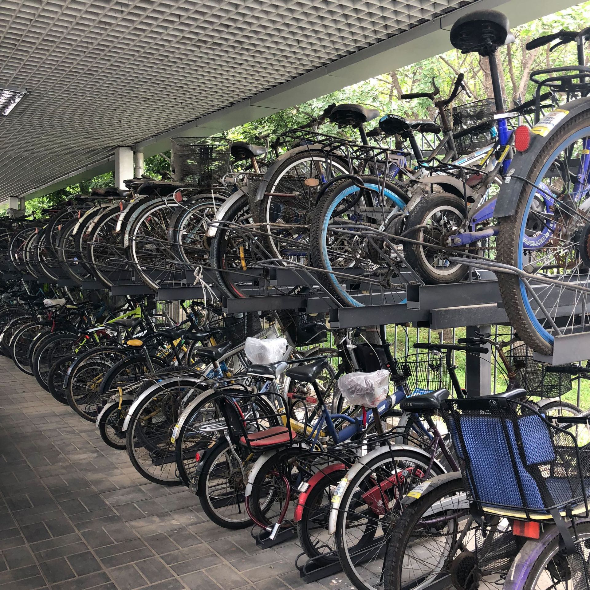 立体自行车停车架非机动车存放架 双层自行车架 立体自行车架