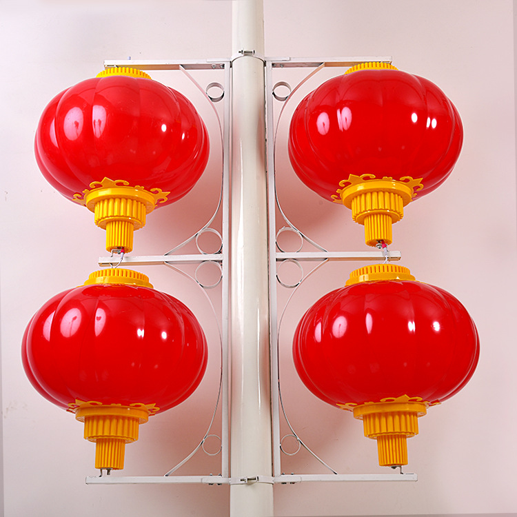 新款组合led二联串亮化工程灯笼 60cm户外节日装饰灯笼 定制