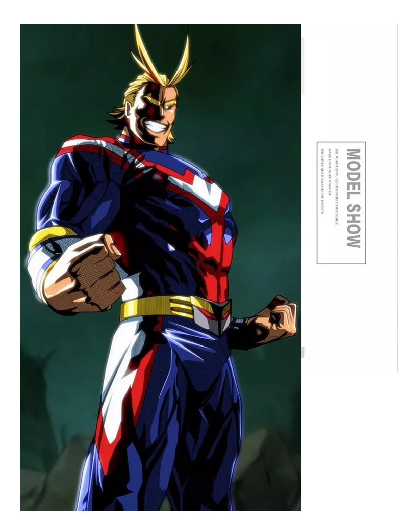 万圣节动漫版我的英雄学院蓝色欧尔麦特cosplay连体紧身衣服现货