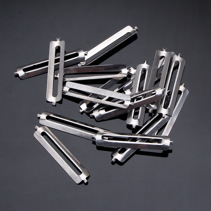 厂家直销#平口款削皮刀片家用水果刀片不锈钢双面刨丝刀片