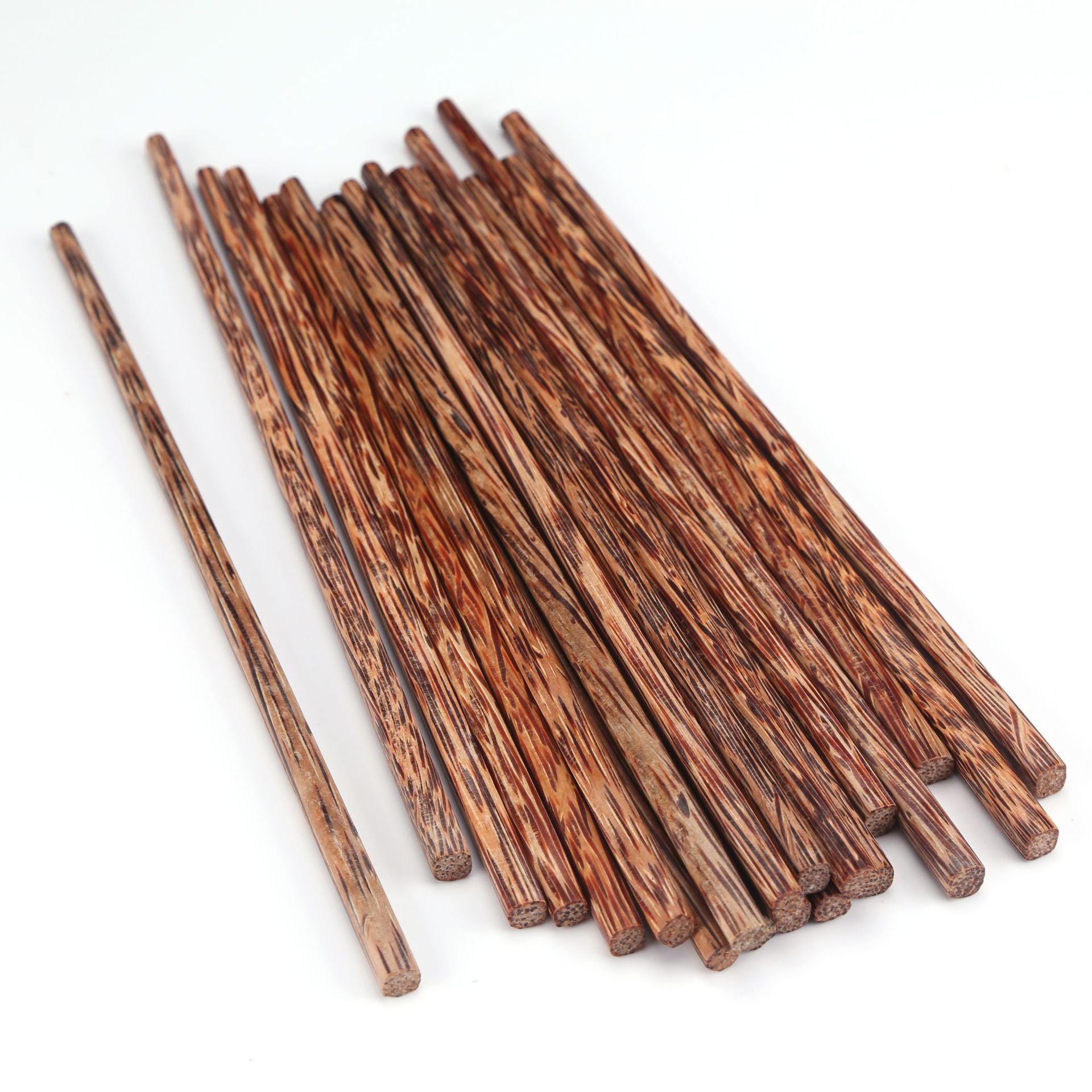 越南椰木原木筷子1双散装 实木筷子 简装家用筷条木质品 大量批发