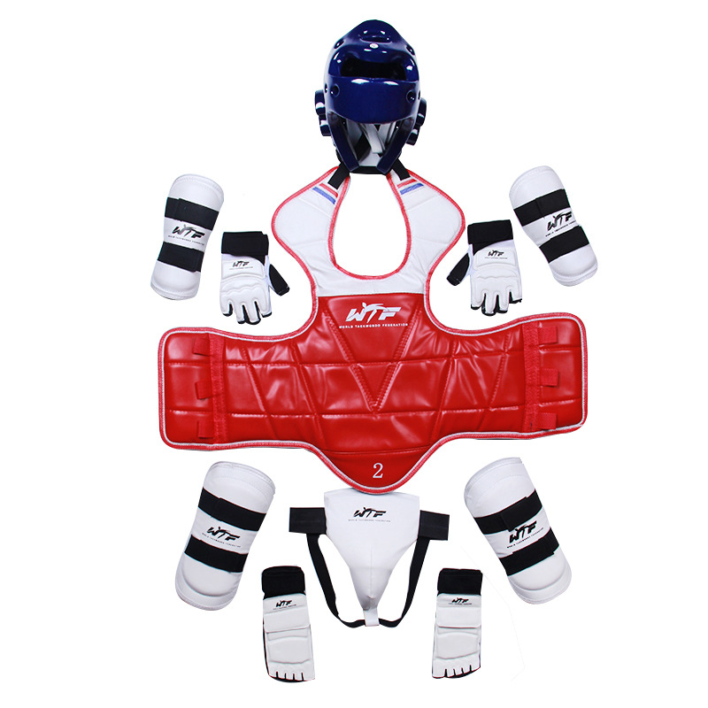 跆拳道比赛护具 成人儿童套装六件套 八件套护手护脚送包厂家直销